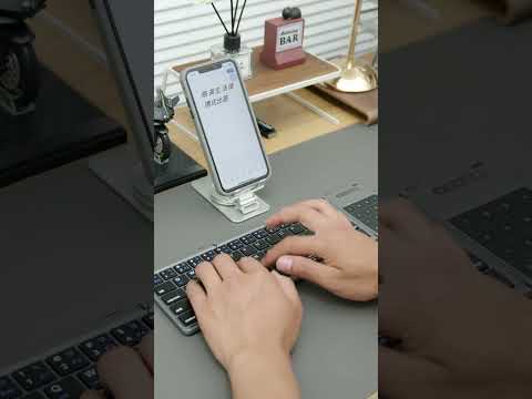 Can you believe it? A keyboard that can fit in your pocket, connects to your phone via Bluetooth.
