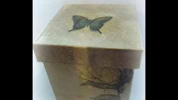 How to make a decoupage box/ DIY Decoupage box