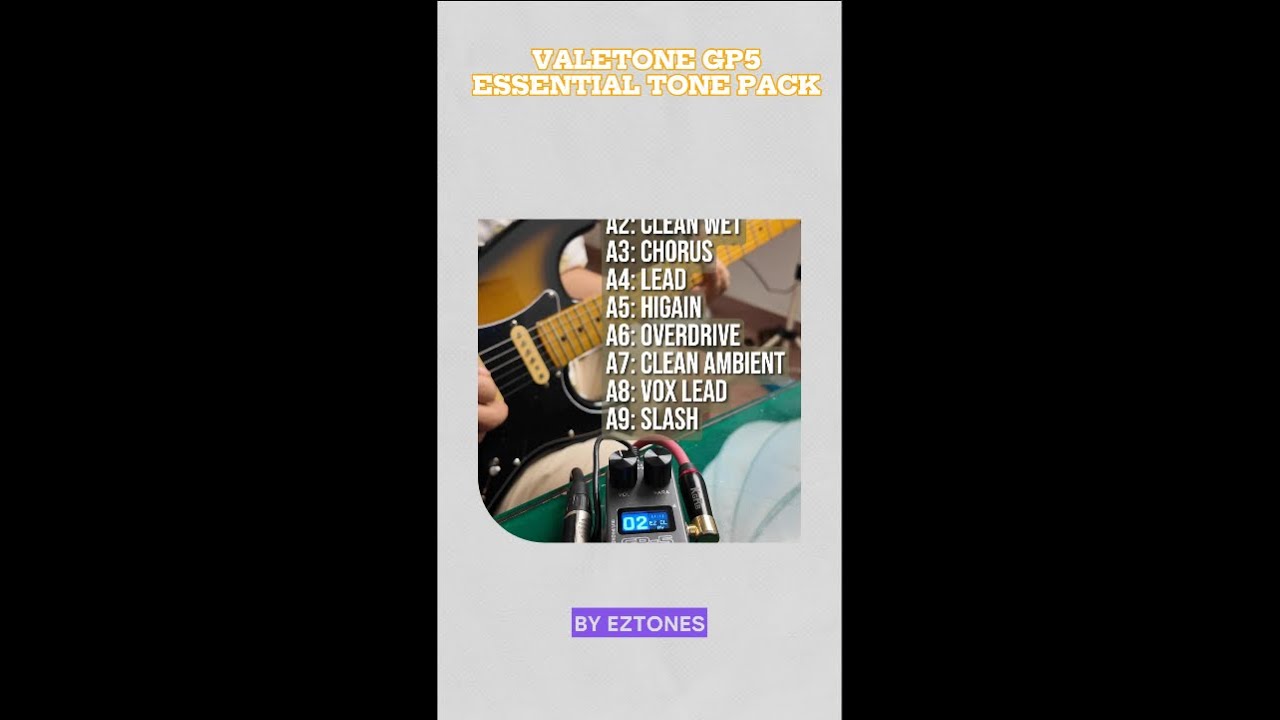 [EZTONES] Valeton GP5 Sound Demo (Clean, Overdrive, Metal. Chorus, Lead...)