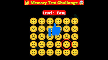Memory Test 🤯 || Find The Odd Emoji Out || Emoji Puzzle Quiz || part 14 || #shorts #quiztime