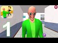 Crazy baldi math teacher school education learning gameplay walkthrough part 1 iosandroid