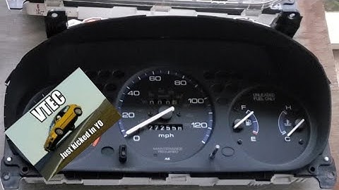 Ek civic build (ep2) new/old speedometer gauge cluster swap with tachometer Omnipower