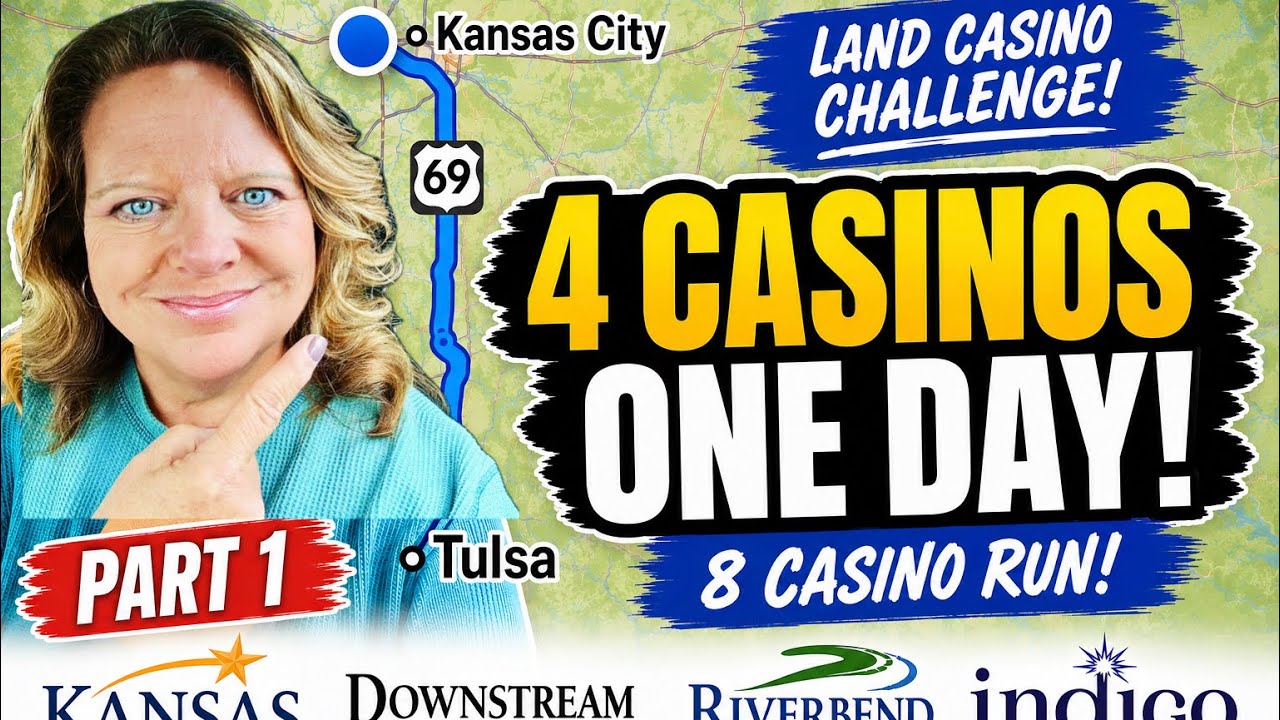 8 Casinos in 2 Days! Oklahoma Casino Road Trip 🎰 Day 1 Results