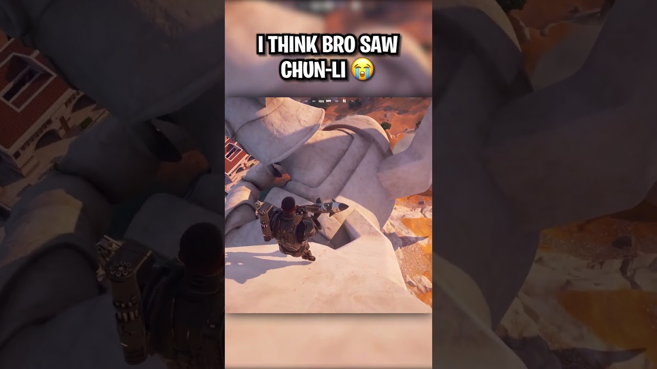 Bro might've seen chun-li  😭‼️ #fortnite #shorts #gaming
