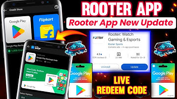 Rooter App New Update | Rooter App Redeem Problem | Rooter App Se Google Play Redeem Code Kaise Le