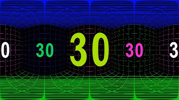 30 sec COUNTDOWN TIMER ( v 630 ) with VOICE 10 to 0 - 360 grad video VR