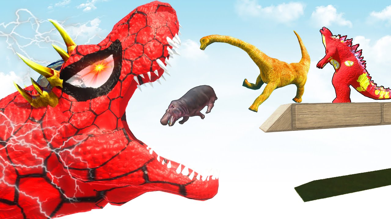 T-Rex Khổng Lồ Đấu Với Godzilla Và Tất Cả Các Con Vật Khác Trong Thế Giới Nguyên Thủy! 🦖🔥