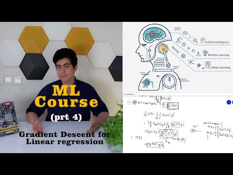 Gradient Descent for linear regression: Machine Learning course(prt4)