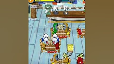 SpongeBob Diner Dash-Krusty Krab Walkthrough Level 7