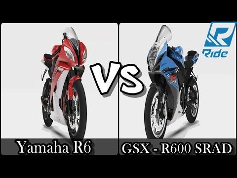 RIDE : SRAD 600 Vs Yamaha R6 (Drag Race) - YouTube