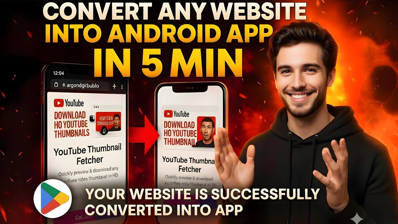 Turn Websites into Android Apps in 5 Minutes, No Coding Needed - YouTube