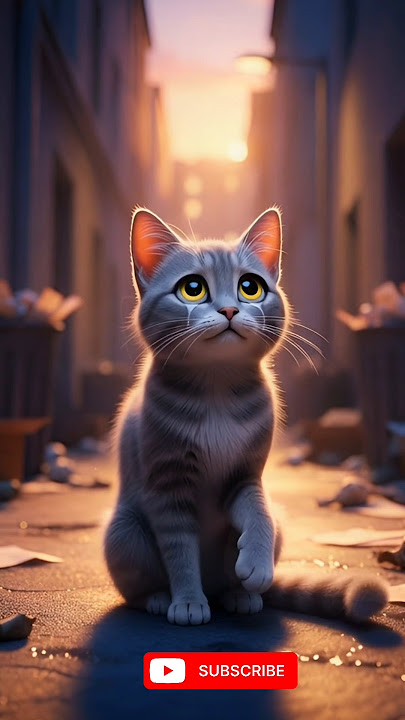 The Lonely Cat  Heartbreaking 3D Story😕 #animation #story #viral #shorts #sad #cartoon #pets #ai #yt