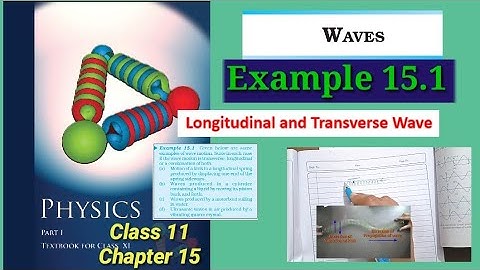Example 15.1 | Class 11th Physics| Chapter 15 | Waves