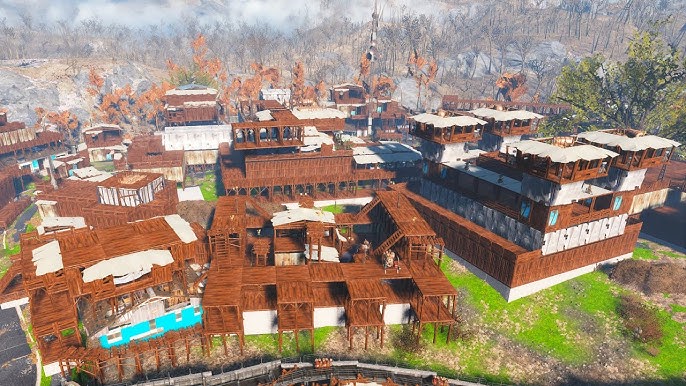 Stunning Fallout 4 settlement recreates Bioshock Infinite's Columbia