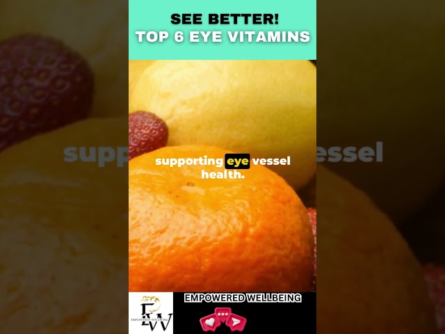 See Better! Top 6 Eye Vitamins. #shorts