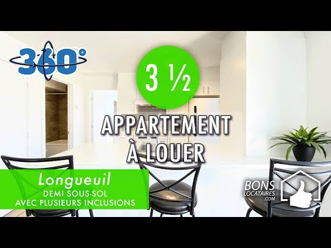 Appartement à louer / Visite virtuelle / Apartment Tour / Longueuil 3 ½ (BonsLocataires.com)