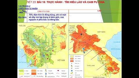 Campuchia lào có địa hình chủ yếu là gì