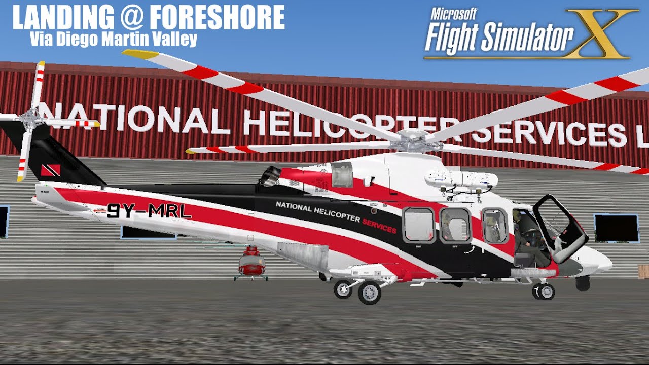 FSX | Landing at Foreshore, Trinidad | AW139