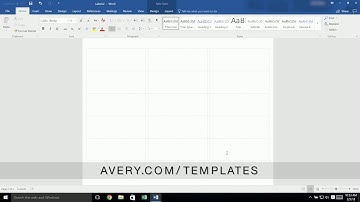 How to Add a Page to a Built-In Avery® Template in Microsoft® Word®