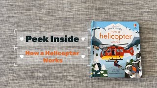 How a Helicopter Works- Peek Inside series, Usborne 2022 new release