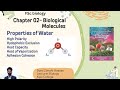 Properties of Water | 11class BIOLOGY | Chap2: Biological molecules |Syed Zohaib Hassan