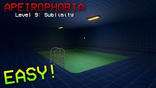 HOW TO ESCAPE Level 9: Sublimity in Apeirophobia (ROBLOX)