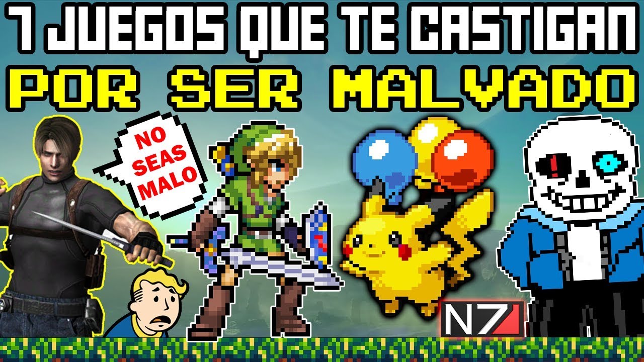 Top 7 Videojuegos que te Castigan por ser MALVADO