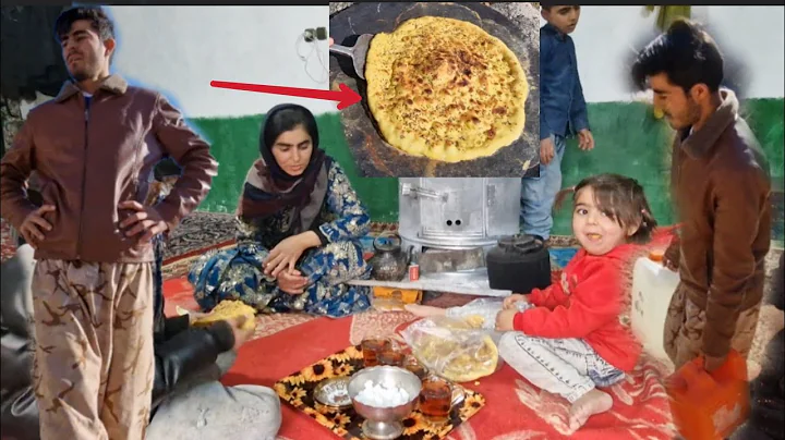 "Kamal Helps His Sister Parvaneh | Rural Family Support & Homemade Pizza Bread in Iran (HUT)"