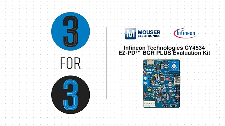 Infineon Technologies CY4534 EZ-PD™ BCR PLUS Evaluation Kit: 3 for 3 | Mouser Electronics