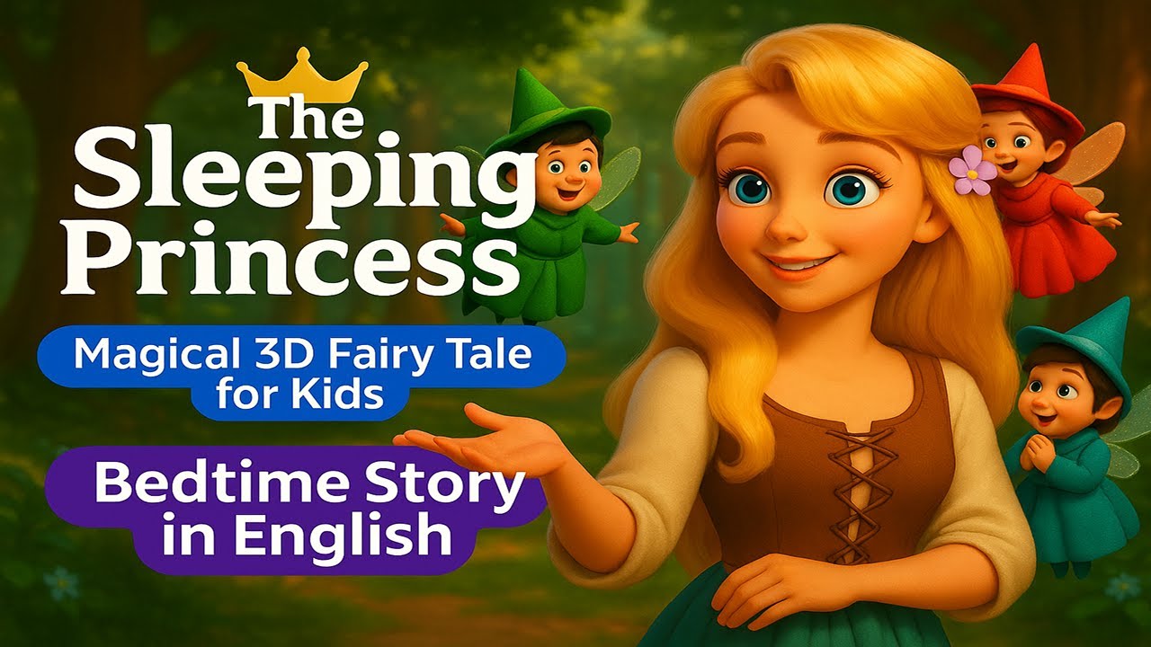 The Sleeping Princess 👑 | Magical 3D Fairy Tale for Kids | Bedtime ...