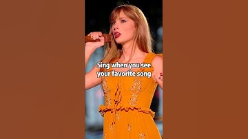 sing when you see your favorite Taylor Swift song #taylorswift #shorts