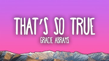 Thumbnail of Gracie Abrams - That’s So True