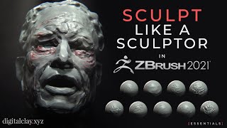 The Digital Clay Brushes - Sculpt like a real sculptor in Zbrush