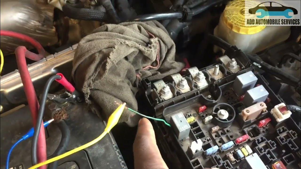 2017 jeep Cherokee: P0688 ASD/Main sense circuit (same fault after  programming new PCM) - YouTube