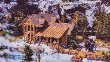 Snow Log Cabin | Build Tutorial | ARK: Survival Ascended
