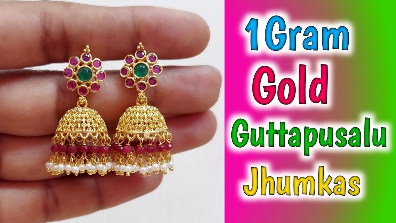 Flipkart.com - Buy SSFJ 1 gram gold jumiki earring Copper Jhumki Earring  Online at Best Prices in India