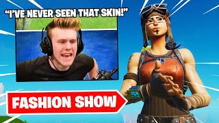 STREAM SNIPING FASHION SHOWS with Fortnite Skins you NEVER See... (RARE)