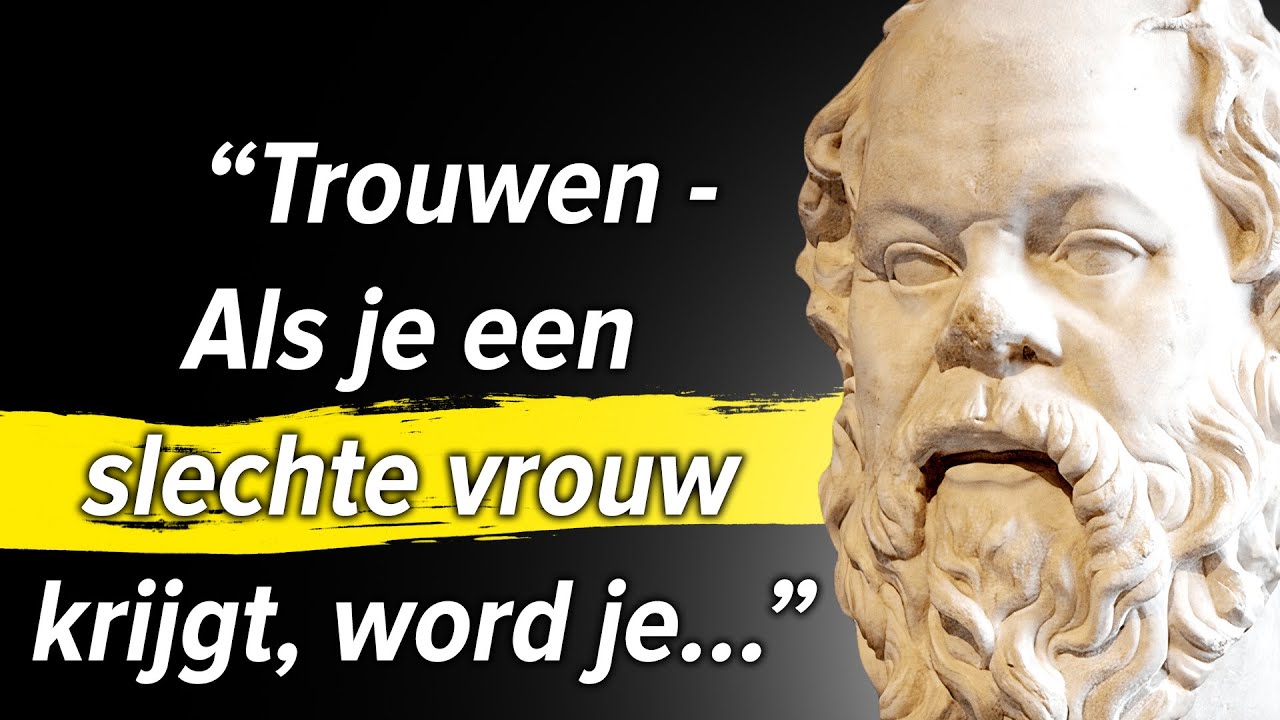 Socrates citaten over leven, geluk en wijsheid - YouTube