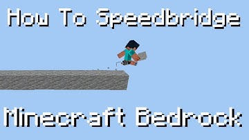 How To Speedbridge On Bedrock! Minecraft Tutorial