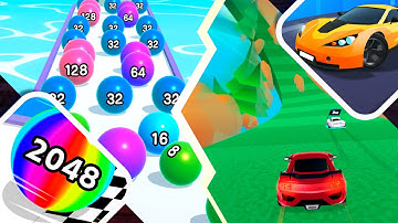 Ball Run 2048 vs Race Master 3D - All Levels Gameplay Walkthrough Android iOS ALL UPDATE 4K Ep 58