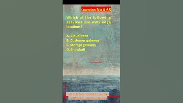 AWS Solutions Architect Associate Certification Practice Questions | Question No. 68 #aws #shorts