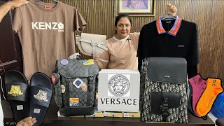 High end Luxury Backpacks Wallets Latest Tshirts Linen Pants Jeans Branded Caps n 3 Caps Giveaways