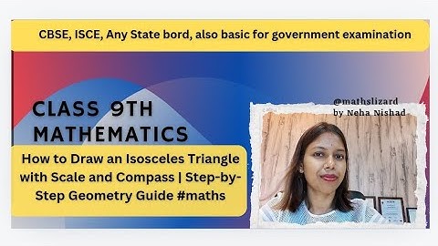 How to Draw an Isosceles Triangle with Scale and Compass | Step-by-Step Geometry Guide #maths