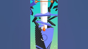 Stack Ball 3D Game | Level 56 | Play Stack Ball Game In Fast Speed | Stack Ball Game YouTube Short
