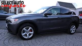 #20954, 2018 Alfa Romeo Stelvio AWD, Vesuvio Gray Metallic, Select Auto Imports in Alexandria, VA