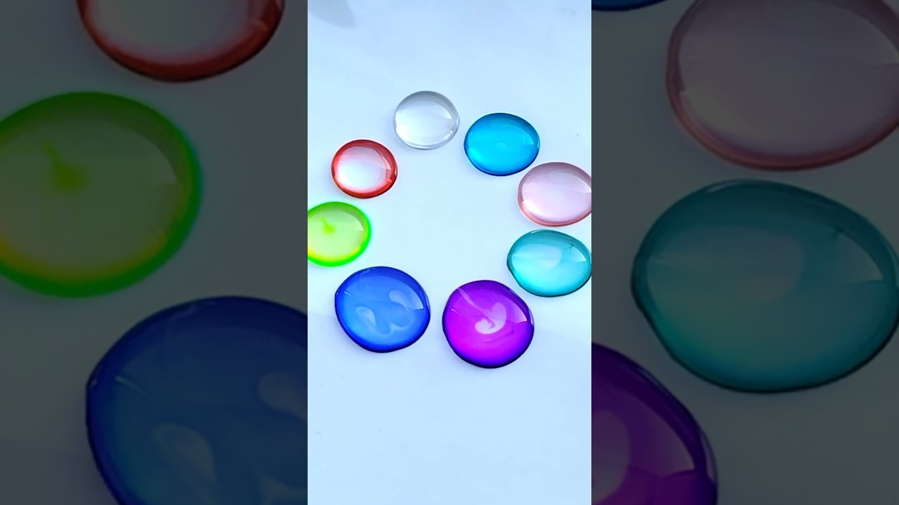 Coloring water drops 