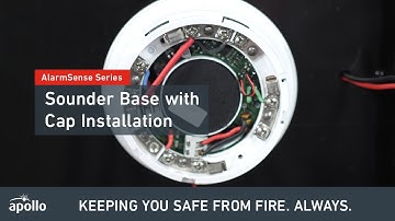 AlarmSense | How to wire a Sounder Base with a Cap