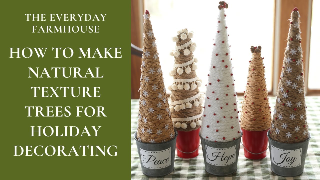 DIY Foam Cone Christmas Trees — WE MOVED! Visit ashleyburk.com