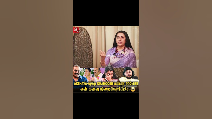 Nepoleon மாமா பண்ண சத்தியம்😭😍இப்படியொரு Husband கிடைக்க..💖கண் கலங்கிய Akshaya Dhanoosh