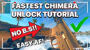 FASTEST NO BS UNLOCK TUTORIAL FOR CHIMERA HONEY BADGER WARZONE 2.0 MODERN WARFARE 2 2022 FAST EASY